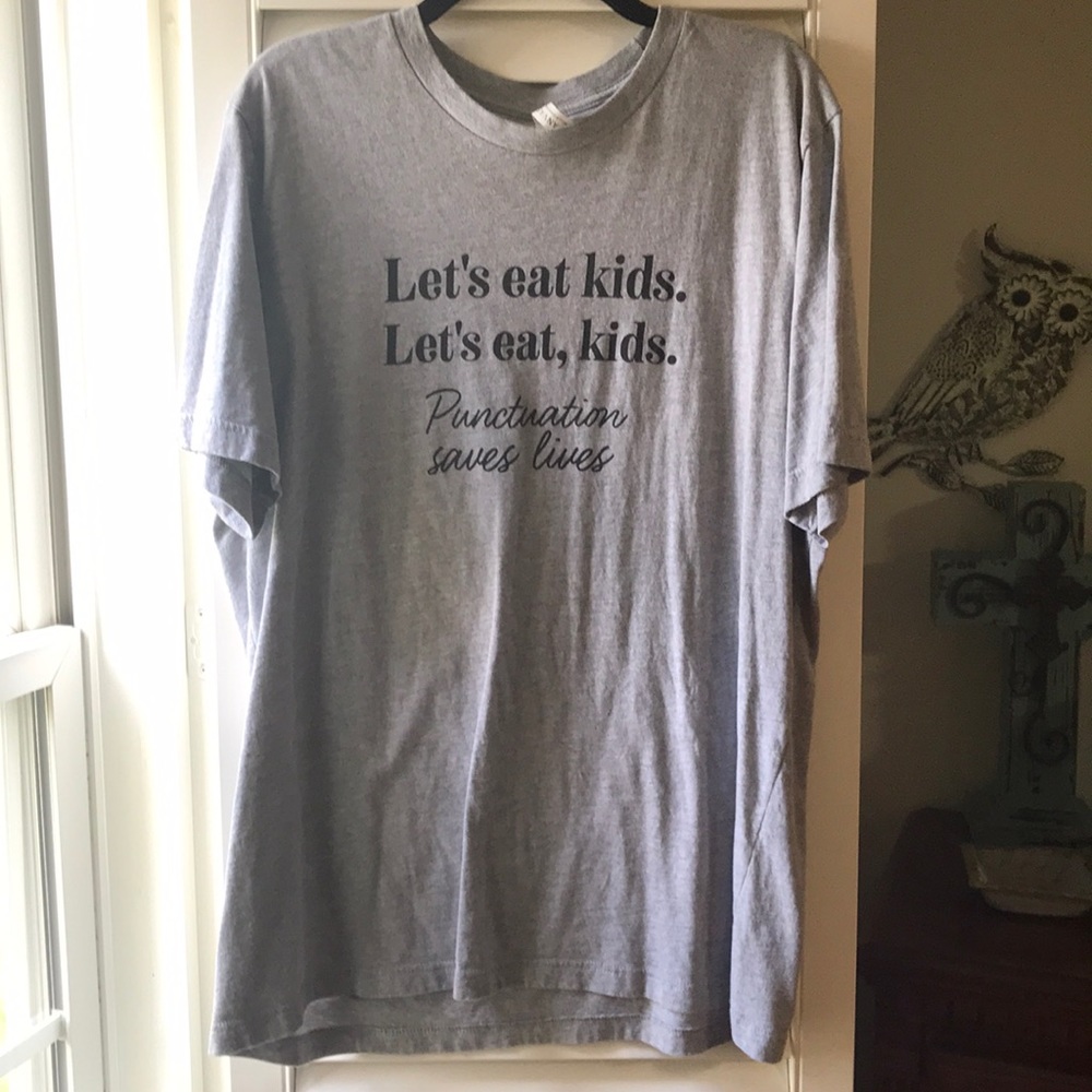 Heather gray shirt